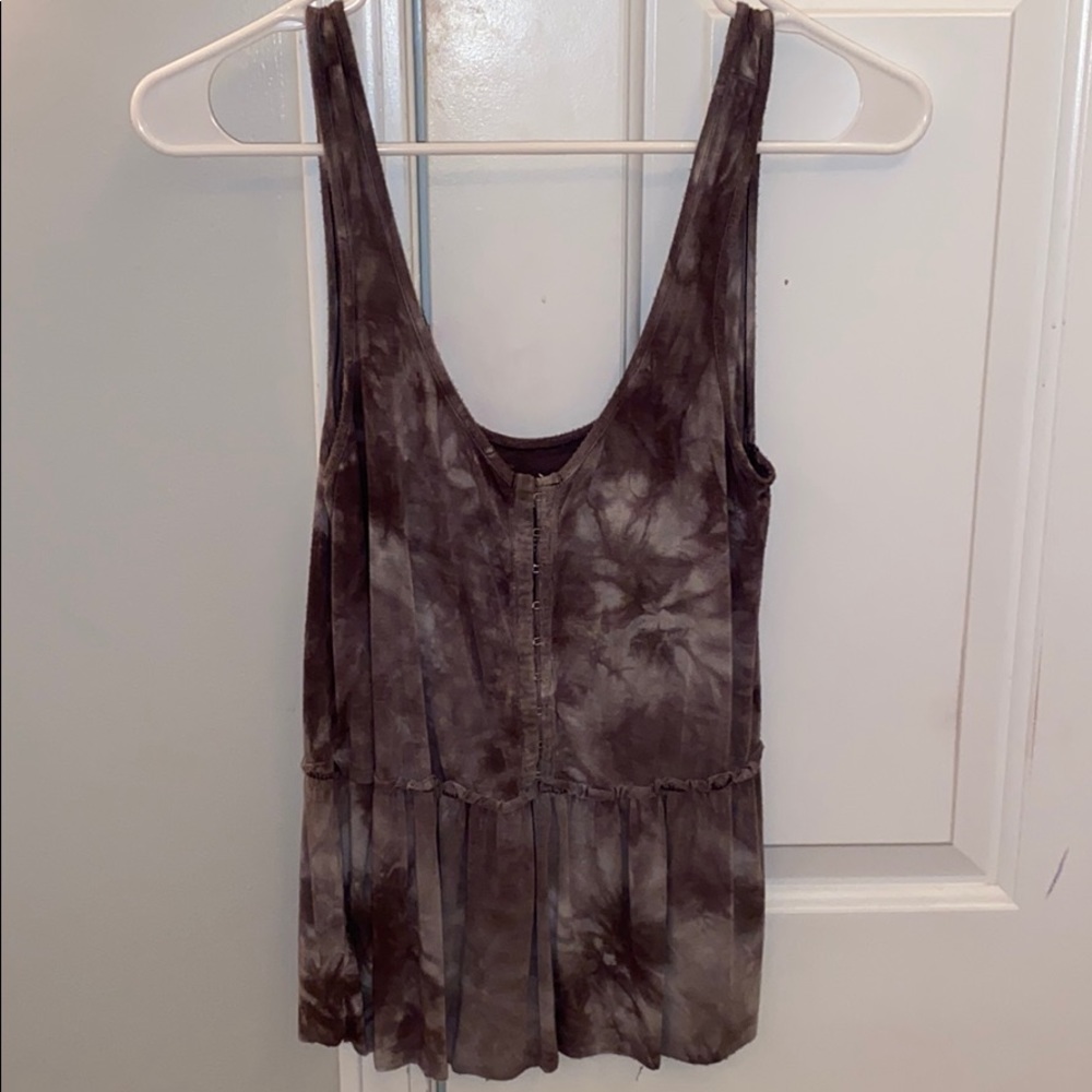 american eagle tie die tank top